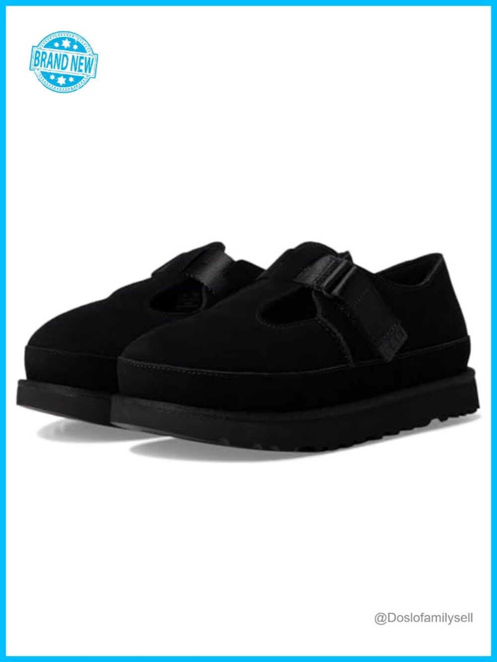 UGG Goldenstar Mary Jane Flats Suede Hook & Loop Women's Shoes